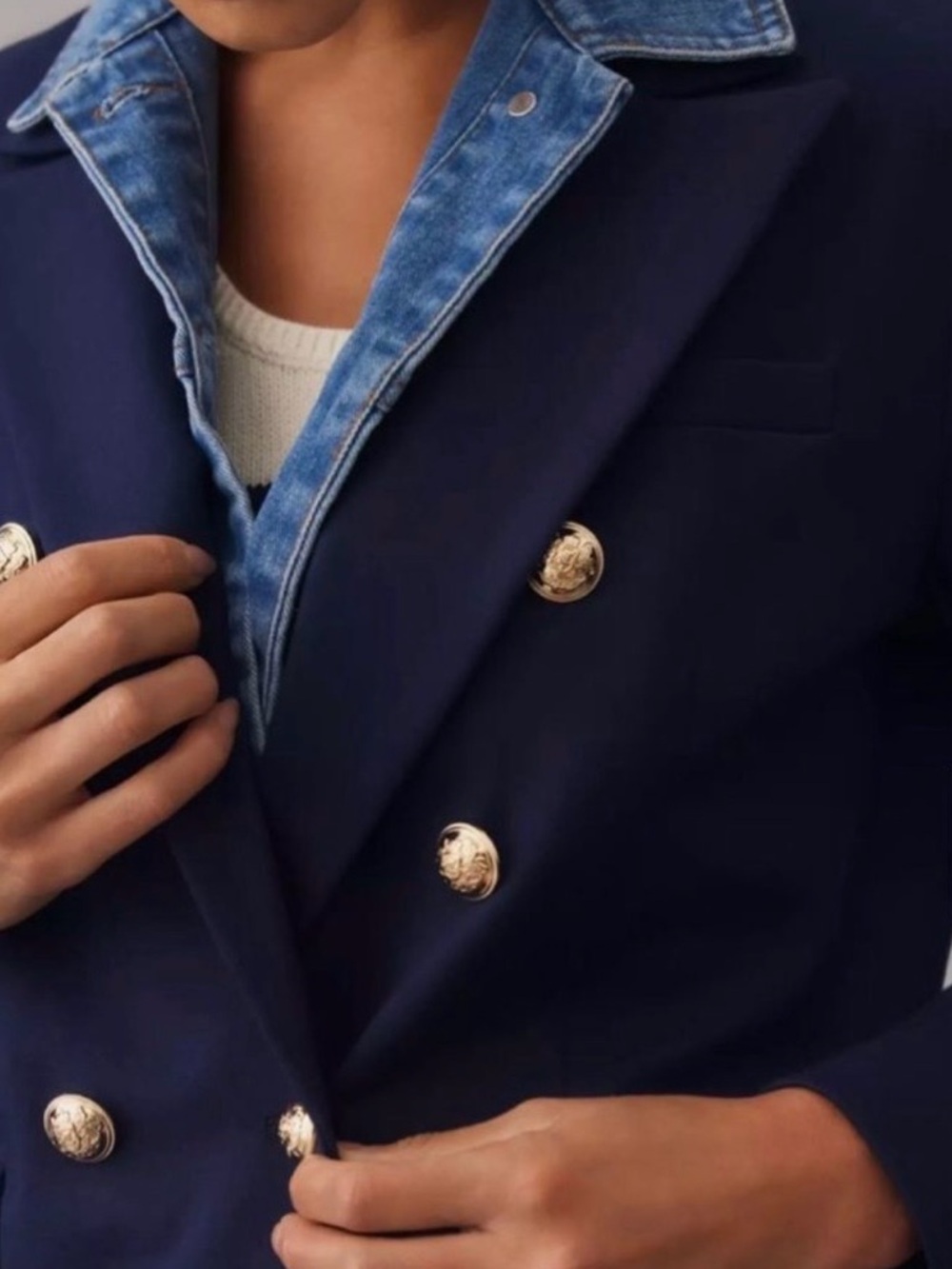 Anthropologie Dolan Miller Navy Dickie Blazer Jacket Size XXS NWT - Picture 5 of 9
